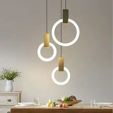 Moderne LED hanglamp gouden ring