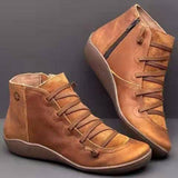 leer - Dameslaarzen Comfortschoenen