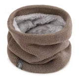 ThermoKnit Pro | Warme gebreide sjaal met fleecevoering | Winddicht & Ademend | Verstelbare multifunctionele nekbescherming voor dames & heren