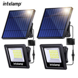 Zonne-LED Veiligheidsstraaler LumiSecure Duo | 2er-Set | 1200LM Superhelder | IP65 Waterdicht | Tuin, Hof & Terras