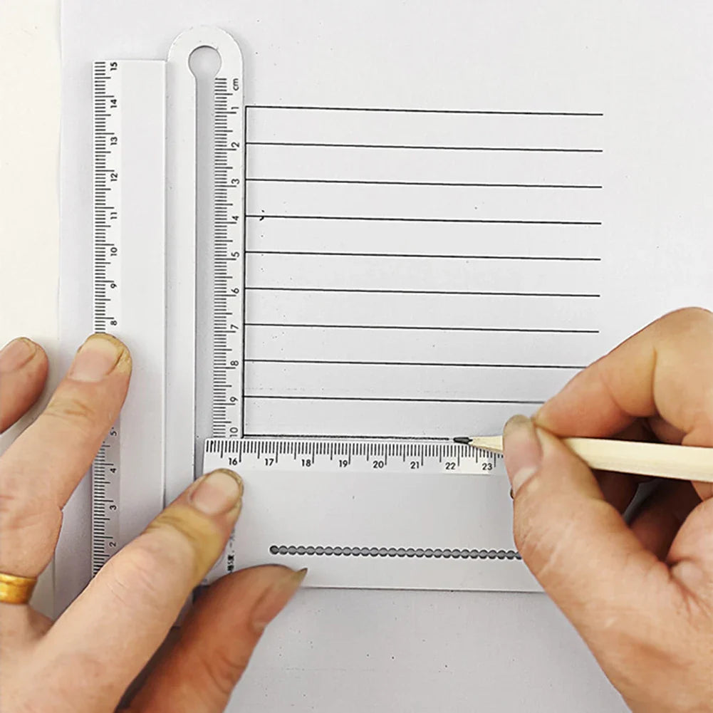 Multifunctionele geometrische sjabloon | Tekenset | Meetinstrument voor school en architectuur