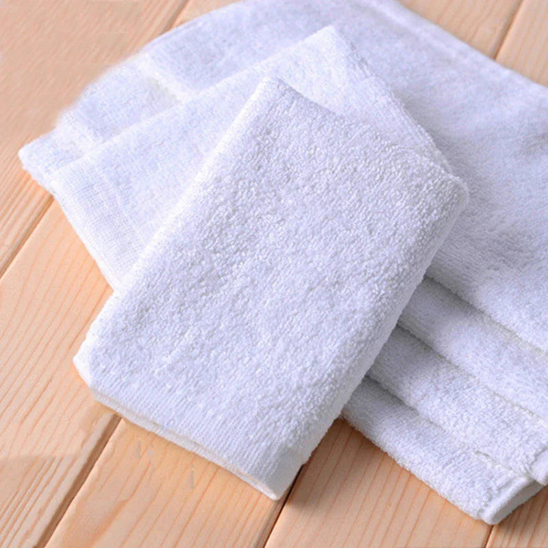 10 Stuks Witte Zachte Katoenen Gezicht Handdoek Hotel