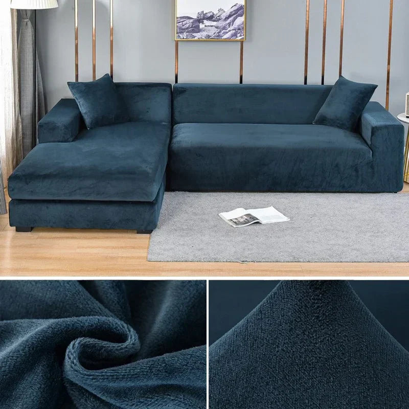 Stretch Velours Sofabekleding met luxe afwerking – Sofina
