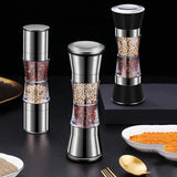 2-in-1 Specerijenmolen SPICURA DuoMill | RVS Dubbele Molen voor Zout & Peper | Handmatig & Stijlvol