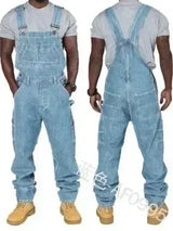Heren Rechte Denim Overall | Moderne Werkkleding Look - Kelim