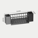 Ordinaqua Afwasbak Organizer Rek | Zelfafwaterend | Houder voor Spons, Zeep & Doek | Uittrekbaar & Hygiënisch | ABS-Kunststof
