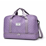 Raumio TravelFlex Lichte Reisetas met Ruitpatroon | Grote Sport- & Weekendtas met Schoenenvak & Vochtvak | Handbagagegeschikt & Opvouwbaar