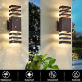 LumiBloc LED Buitenwandlamp | Up & Down Effect | E27 Fitting | IP65 Waterdicht | Modern Design voor Tuin & Balkon