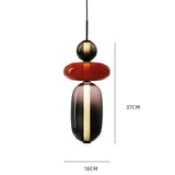 Hanglamp van gekandificeerd glas