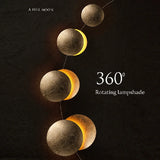 Decoratieve wandlamp geïnspireerd op de maanfasen - Draaiende kap 360°