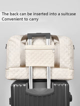 Raumio TravelFlex Lichte Reisetas met Ruitpatroon | Grote Sport- & Weekendtas met Schoenenvak & Vochtvak | Handbagagegeschikt & Opvouwbaar