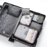 ReiseLina Kofferorganizer Set | 6-delig | Waterdicht & Ruimtebesparend | Van Oxford-stof