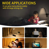 LumiLeaf 7 LED Leeslamp | USB Oplaadbaar | 3 Kleurtinten & 9 Helderheidsniveaus | Flexibel & Oogvriendelijk