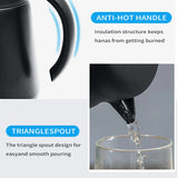 ThermoBrew Isolierkanne | Roestvrij staal 304 | Dubbelwandig & Vakuumisolerend | 6u Warm / 12u Koud | 0,5 L