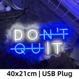 Inspirerende Neon Sign - "GEEN OPGEVEN" Verlichting