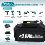 PowerCore 18V Accu 9.0 Ah 9000mAh Compatibel met Makita BL1850B BL1860 BL1830 LXT400 | Accu Batterij | Oplaadbare Batterij Voor Makita Boormachine & Gereedschap