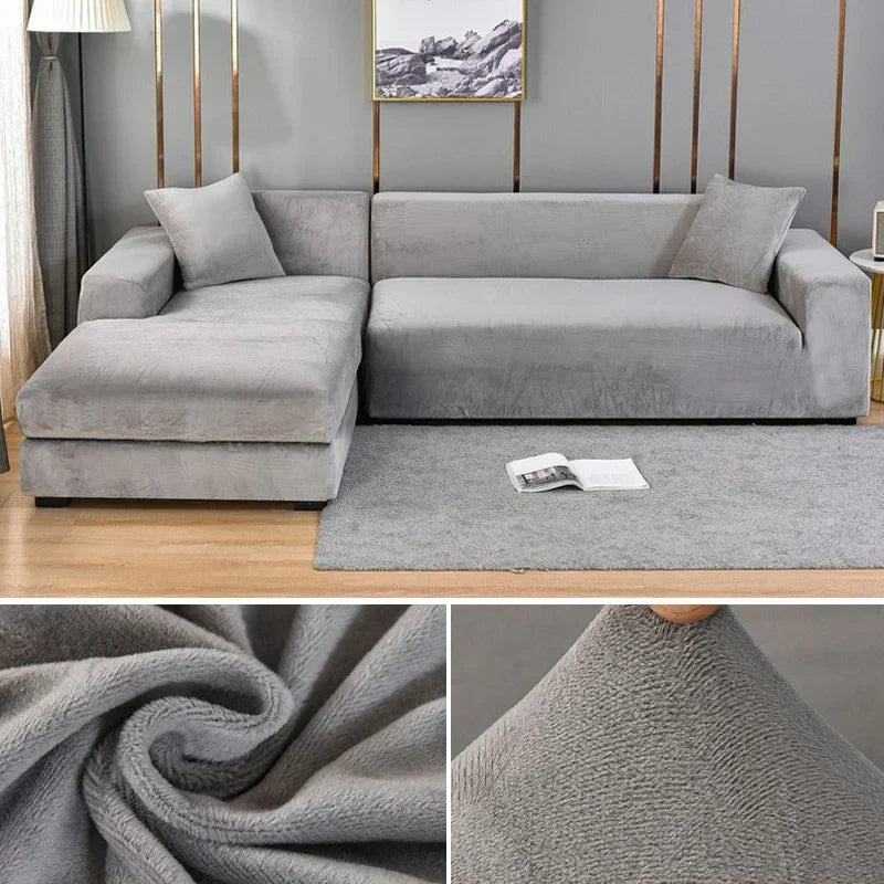 Stretch Velours Sofabekleding met luxe afwerking – Sofina