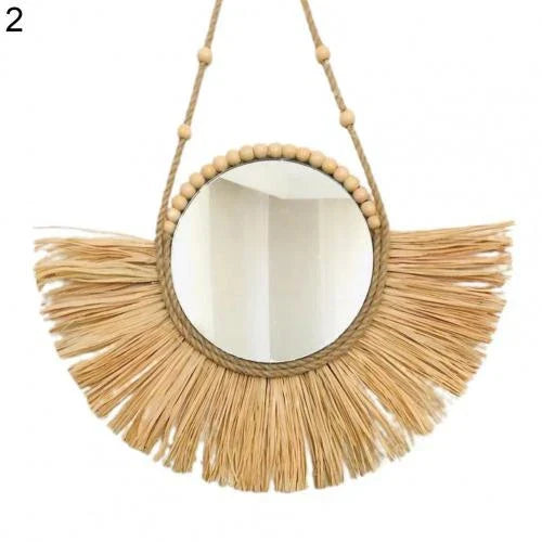 Boho Wanddecoratie Raffia – Authentiek en Sfeervol