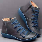leer - Dameslaarzen Comfortschoenen