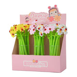 3x buigzame gelpennen in bloemenvorm | Pennen | Kawaii schrijfgerei voor kinderen of als prijsjes