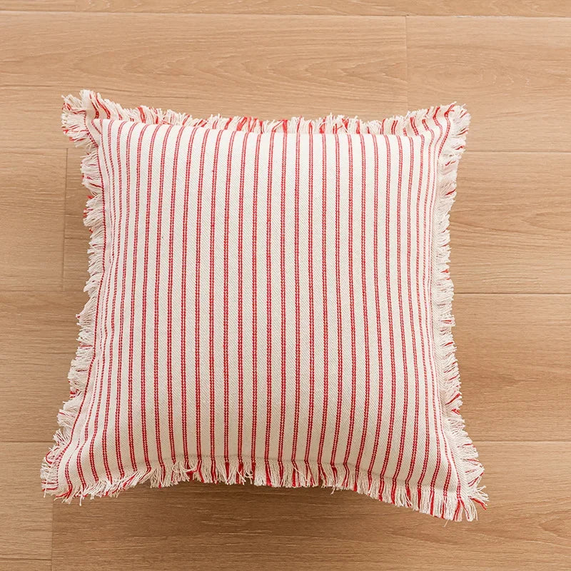 Jacquard Kussenhoes met Franjes – Tijdloos en Comfortabel