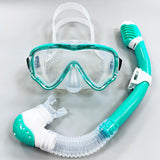 AquaJuni Kinder Duikmasker met Snorkel | Antivolg & Levensveilig | Gehard Glas & Silicoon | Voor Jongens & Meisjes 7–15 Jaar