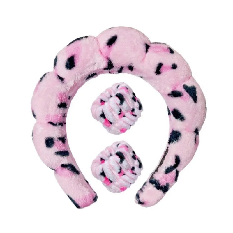 Plüsch Spa Hoofdband & Polsband Set - Fluffiea