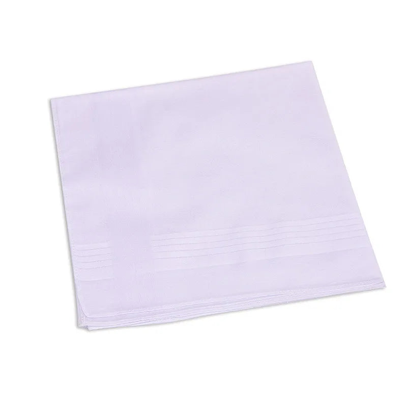 3Pcs Mannen Vrouwen 100% Katoen Zakdoeken