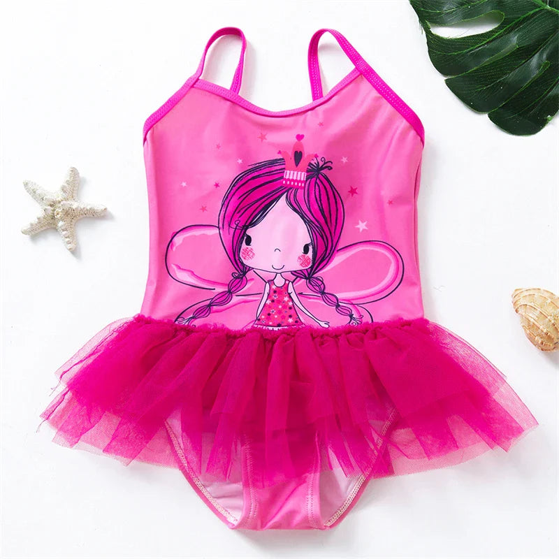 Meisjes Zwemoutfit met Zeemeermin en Eenhoorn Ontwerpen – Perfect voor Kinderen van 8-12 Jaar