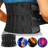 Rugsteunband OrthoFlexa | 360° Lendenwervelsteun met Memory-Aluminium & Stalen veren | Ademend & Onzichtbaar onder Kleding