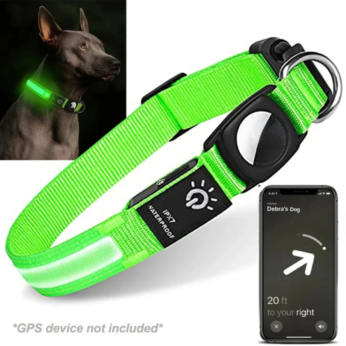 GlowTrack - GPS LED Halsband