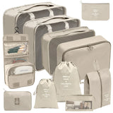 PackWunder Reisorganizerset 7/8/9/10-delig | Vouwbare koffer-organizer | Voor kleding, schoenen & accessoires