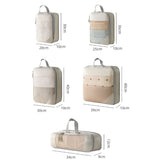 PackNest Compressie-Organizer Set | 5-delig | Ruimtebesparend & Waterafstotend | Ideaal voor Reizen & Dagelijks Gebruik