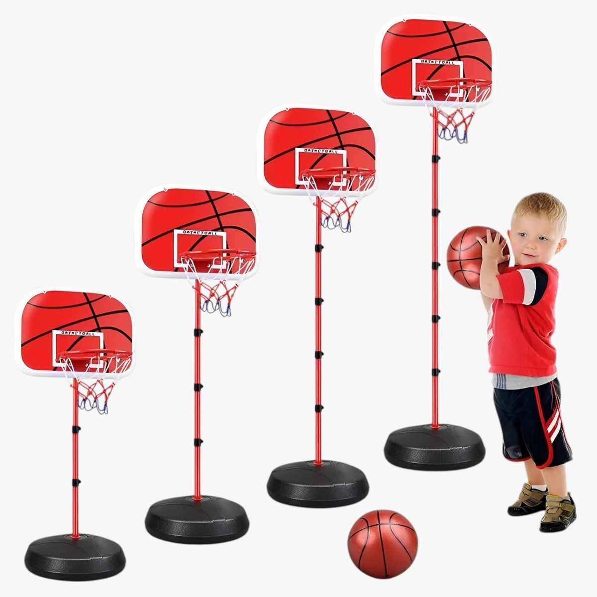 Verstelbare Kinder-Basketbalring – Speelplezier voor binnen & buiten
