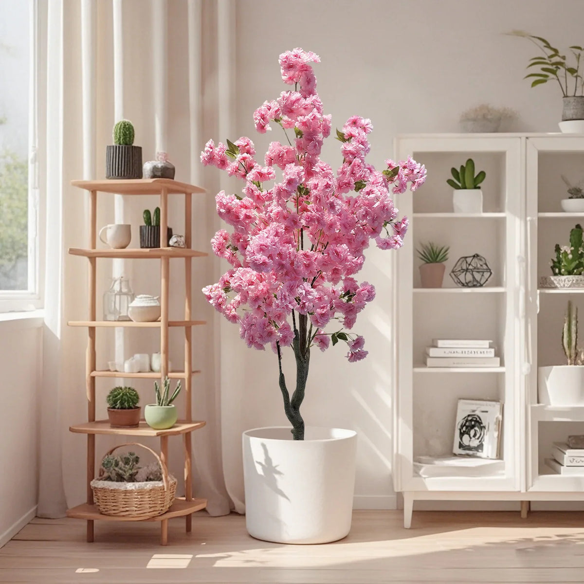 150cm Kunstmatige Kersenbloesem Boom | Realistische Sierboom | Woonkamer & Feestdecoratie