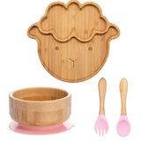 Kinder-servies set met zuignap – EcoFeast