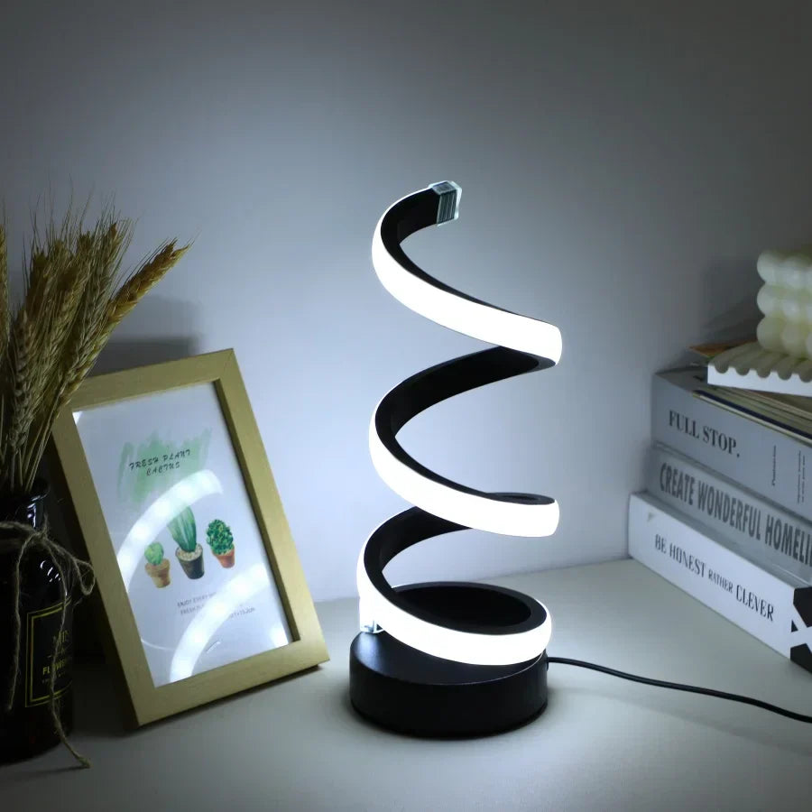Moderne S-vormige Bureau Lamp - FlexiGlow
