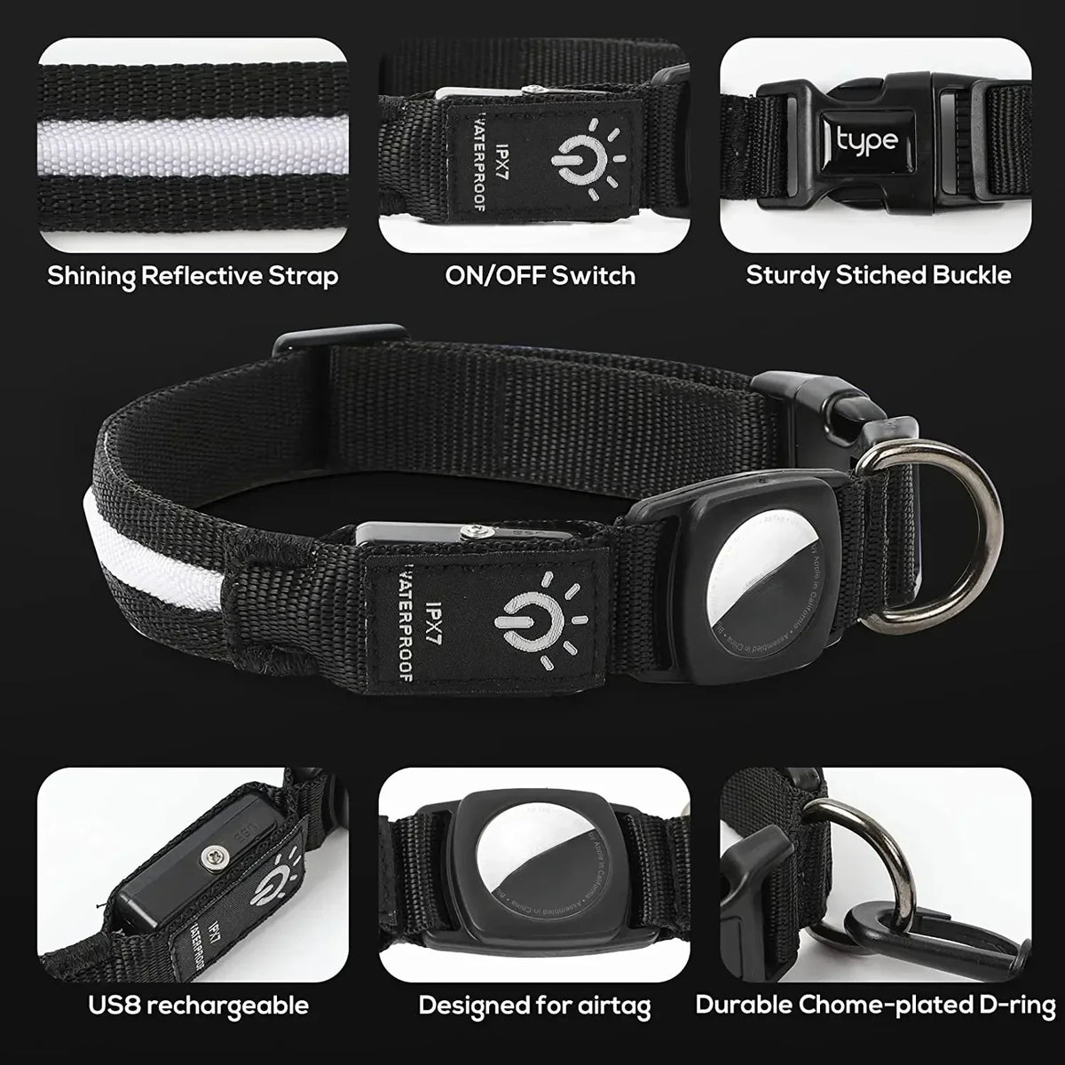 GlowTrack - GPS LED Halsband