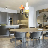 Hanglamp van gekandificeerd glas