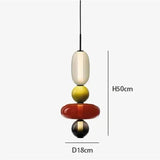 Hanglamp van gekandificeerd glas