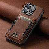 Leren Telefoon Hoes Voor Iphone Met Kaarthouder - Portemonnee - QualityLeather