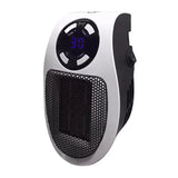 ThermoEase 350W Compact Verwarmingsapparaat | Wandcontactdoosverwarming met afstandsbediening | LED-display & Timer | 180° Draaistekker