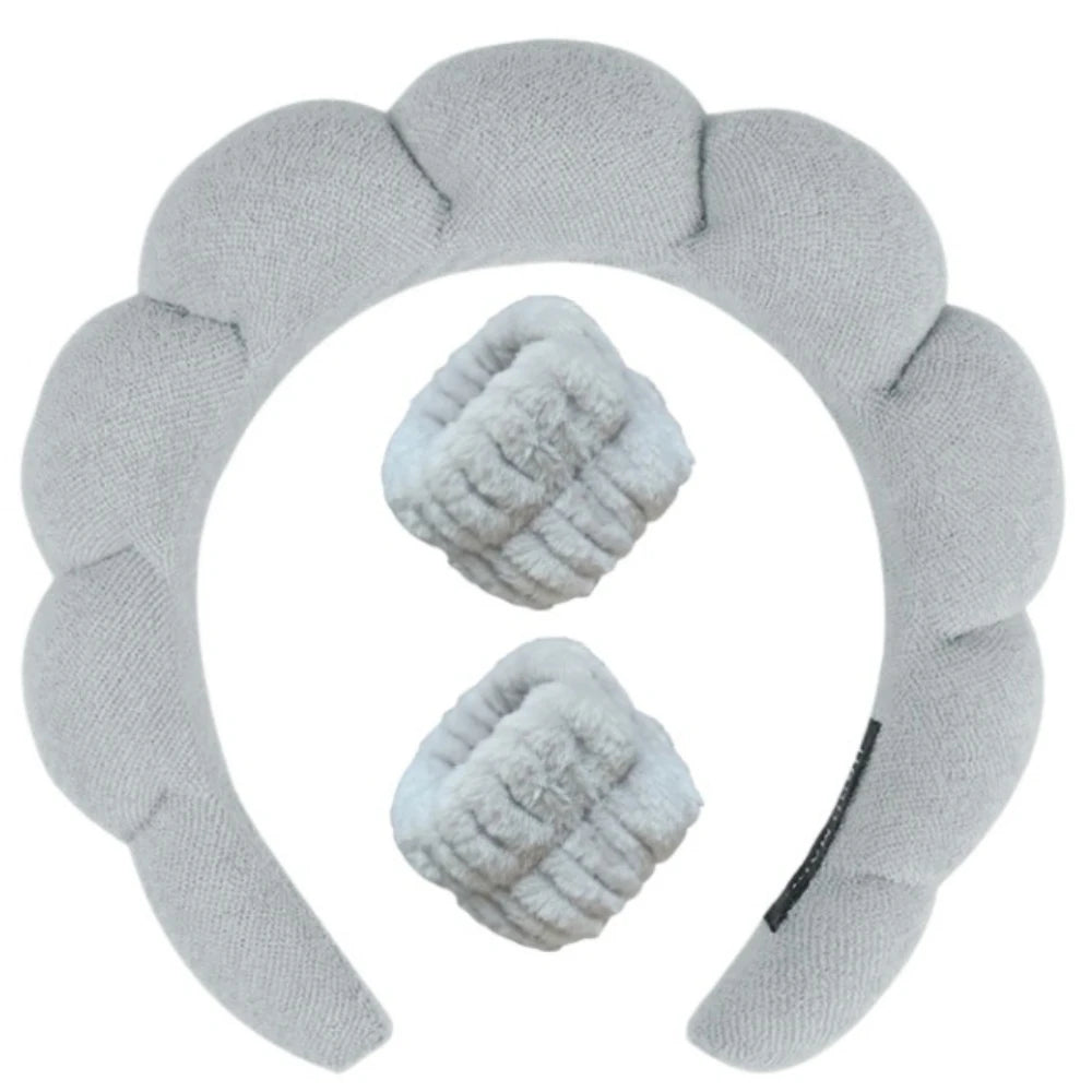 Plüsch Spa Hoofdband & Polsband Set - Fluffiea
