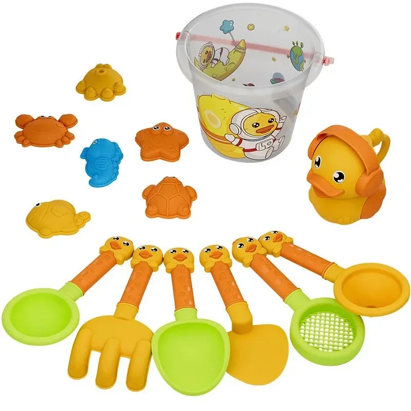 Kinderen Strand Speelgoed Set – Emmer, Schep, Waterfles en Meer voor Zomerpret