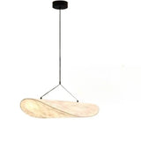 Designers lamp hangend Japandi in de vorm van een langwerpig paneel – moderne elegantie