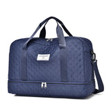 Raumio TravelFlex Lichte Reisetas met Ruitpatroon | Grote Sport- & Weekendtas met Schoenenvak & Vochtvak | Handbagagegeschikt & Opvouwbaar