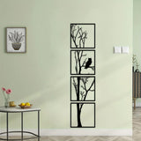 Wanddecoratie Boom en Uil - Minimalistisch en Stijlvol