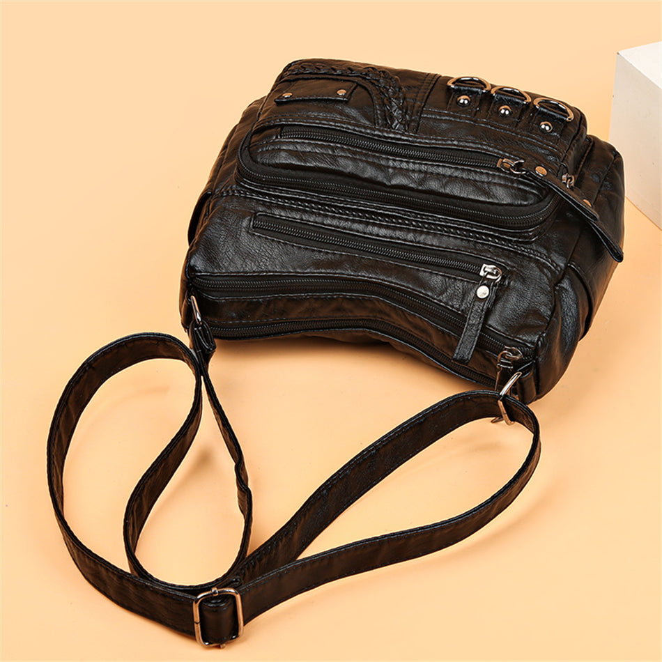 Vintage Leren Dameshandtas – Isabella