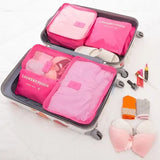 ReiseLina Kofferorganizer Set | 6-delig | Waterdicht & Ruimtebesparend | Van Oxford-stof