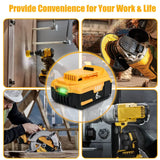 PowerCore 20V 3.0Ah/6.0Ah/9.0Ah Accu + Lader Compatibel met Dewalt DCB200 Serie | Accu Batterij | Vervangende Batterij Compatibel met Dewalt DCB206 DCB207 DCB204 DCB203